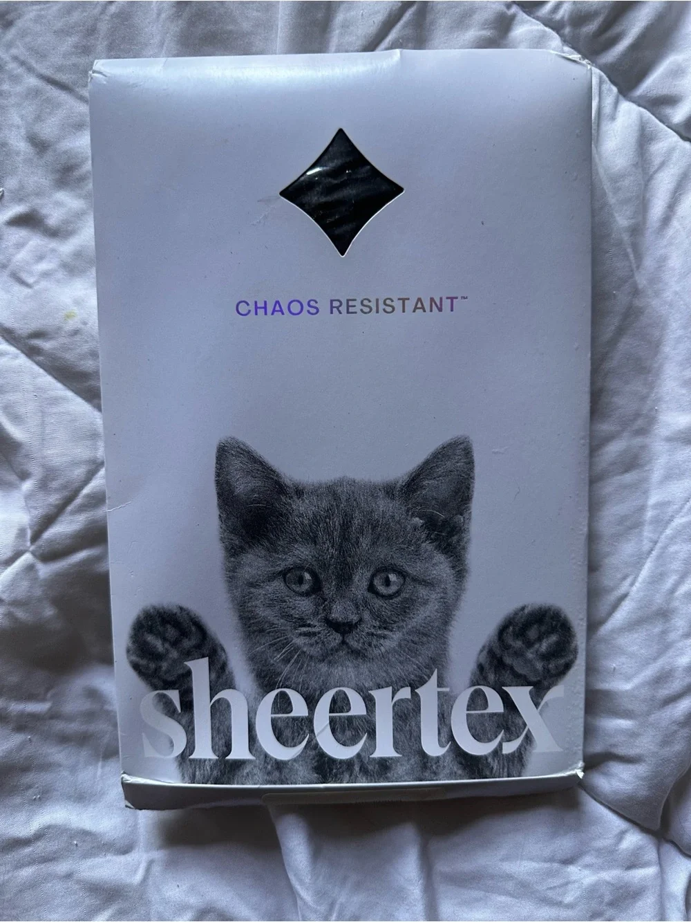 Sheertex Fine Rib Classic Sheer Tights - size medium
